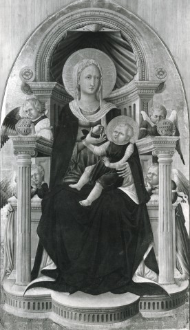 Prudence Cuming Associates — Neri di Bicci - sec. XV - Madonna con Bambino in trono e angeli — insieme